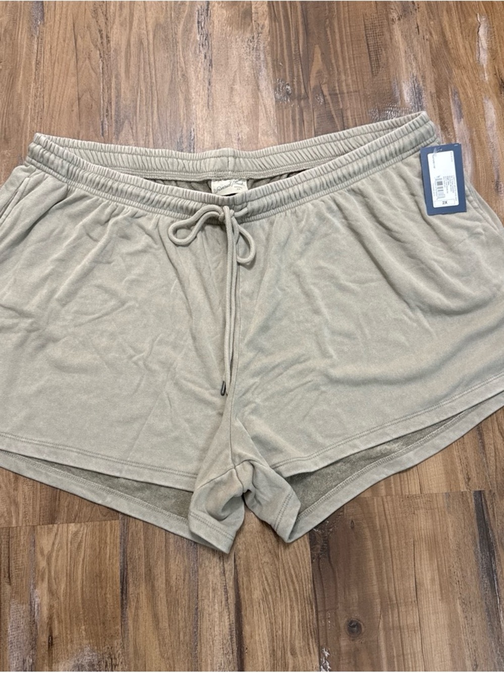 Women's Casual Drawstring Lounge Shorts - Tan
